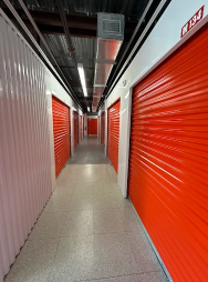 Indoor climate-controlled storage units