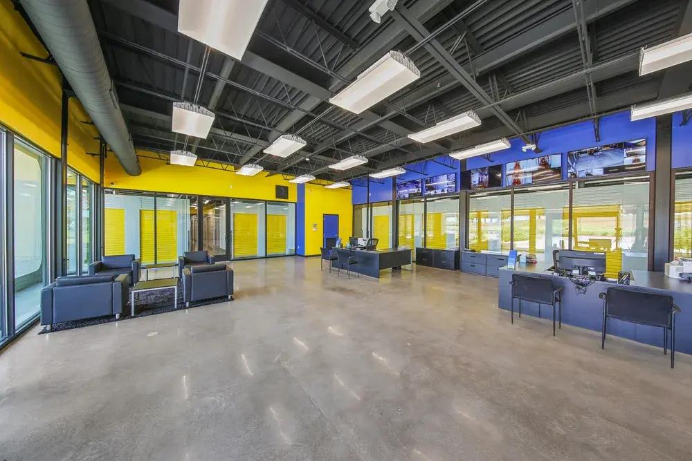 Interior lobby of the Forest Lane Storage Star Self Storage in Dallas, TX.