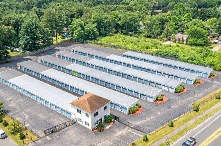 Aerial view of Storage Star self-storage at 2353 Boston Rd