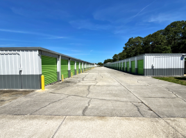 Outdoor drive-up storage units