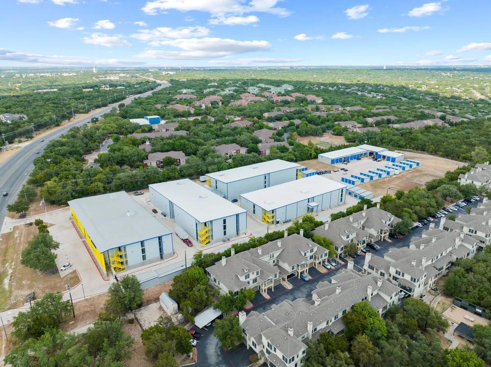 Drive-up and climate-controlled storage units at the N FM 620 Austin self-storage facility near me.