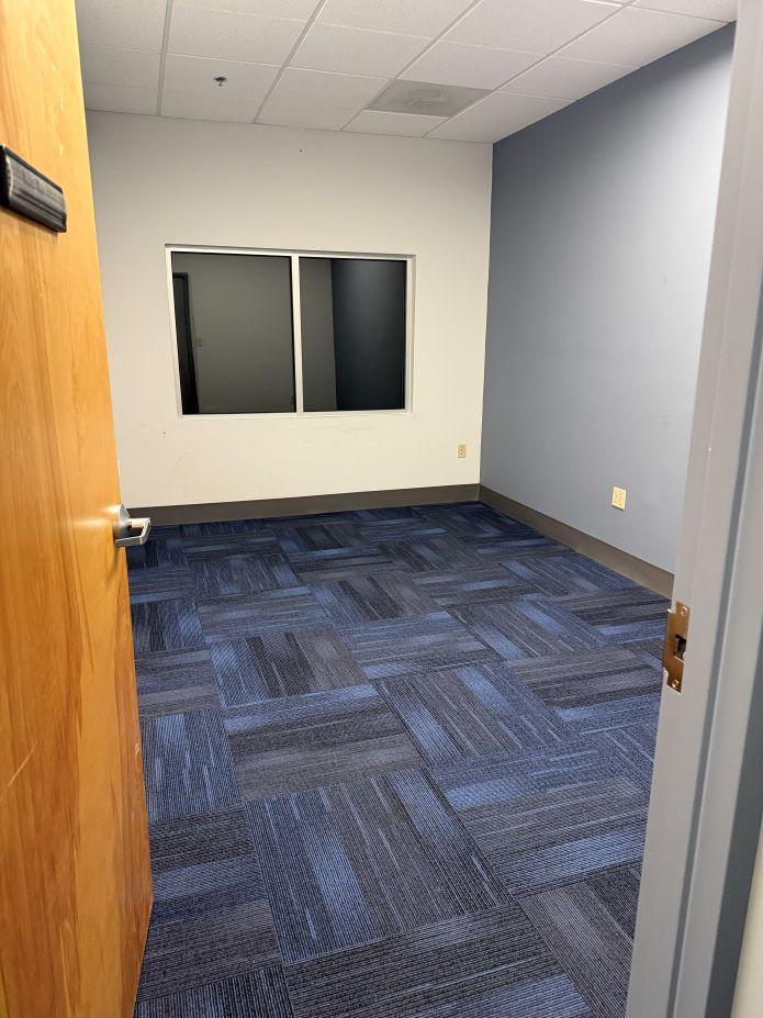 Inside of a vacant office space for rent
