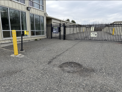 Secure gated access with entry keypad